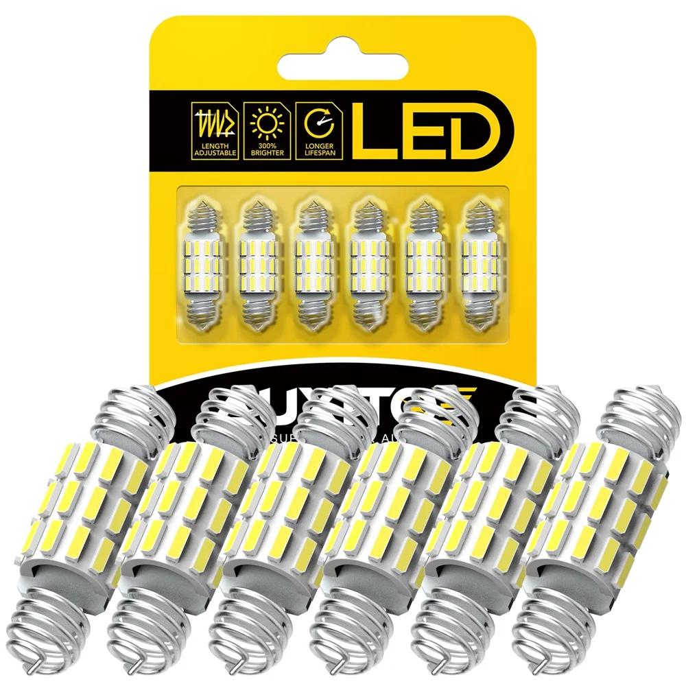 AUXITO-佺  c5 w LED 31mm 36mm LED Canbus 4014SMD  ׸ Ʈ,   Ʈũ ȣ  6500K ȭƮ, 6 